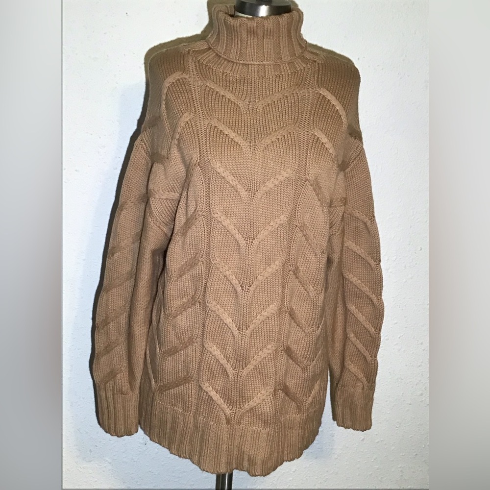 Wilfred chunky knit high neck sweater size small
